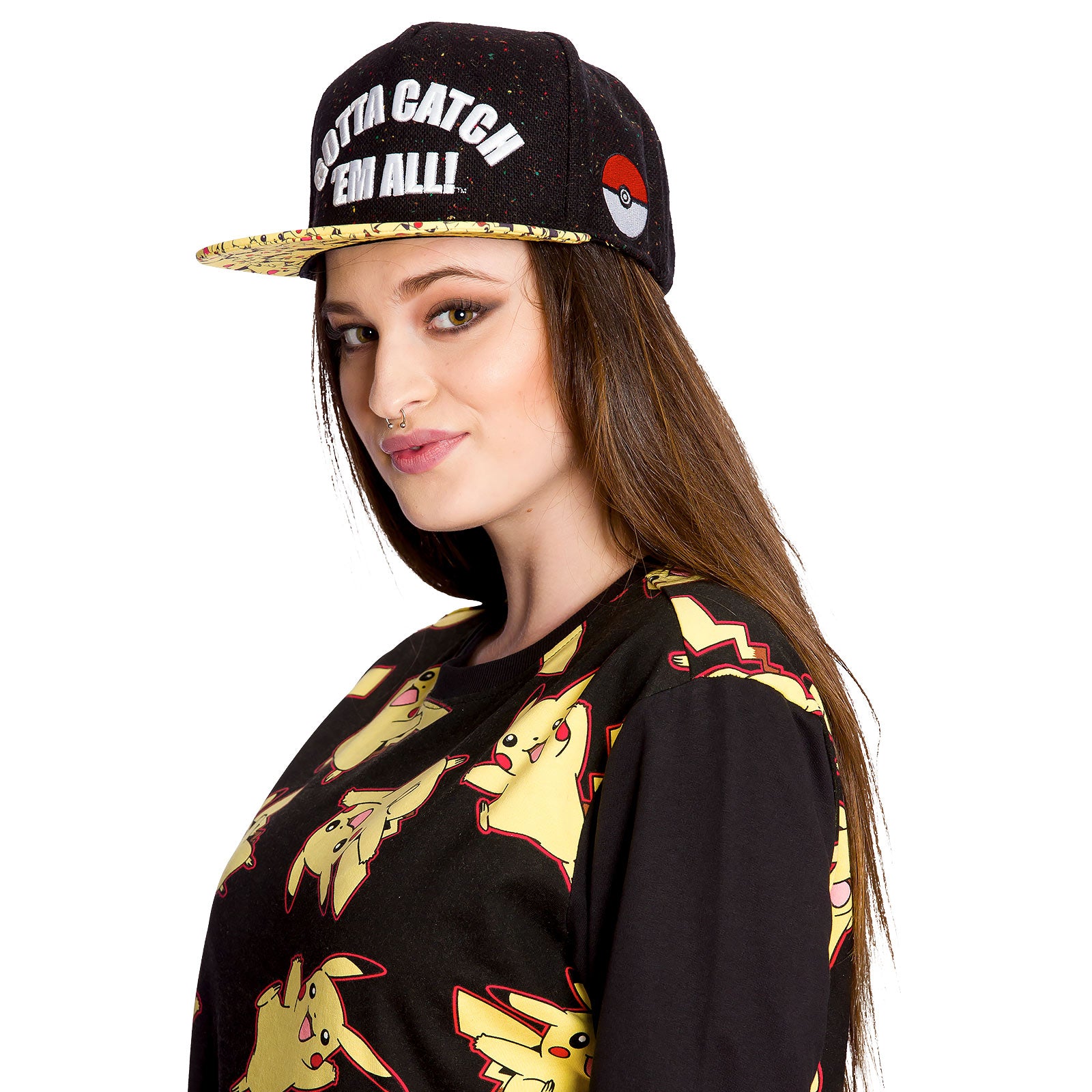 Image produit Pokemon - Pull Pikachu impression intégrale noir