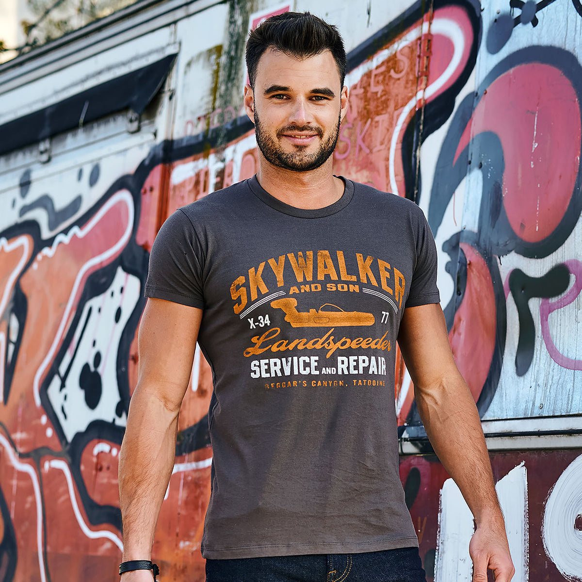 Image produit Star Wars - T-shirt Landspeeder gris