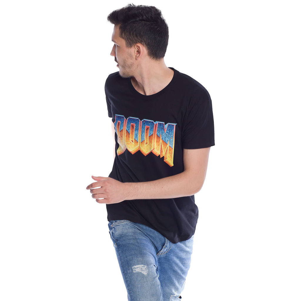 Image produit Doom - T-shirt logo noir