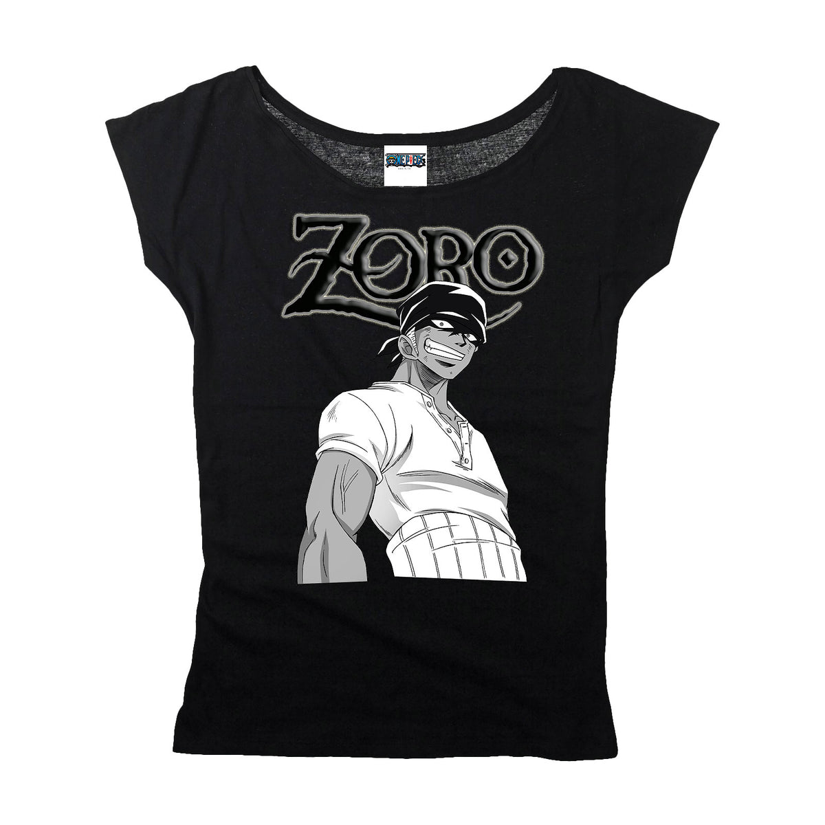 Immagine del prodotto One Piece - Maglietta da ragazza Roronoa Zoro nera