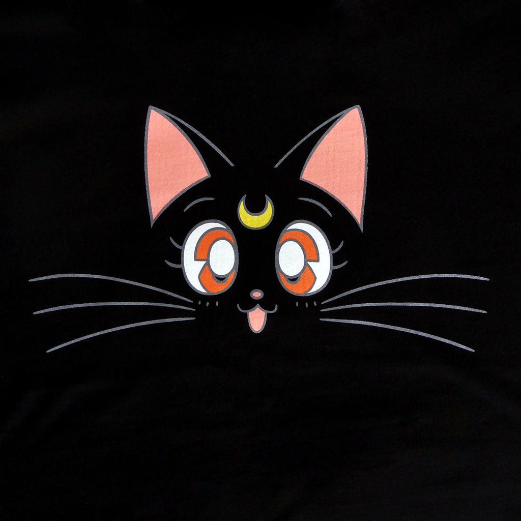 Produktbild Sailor Moon - Luna Girlie Shirt schwarz