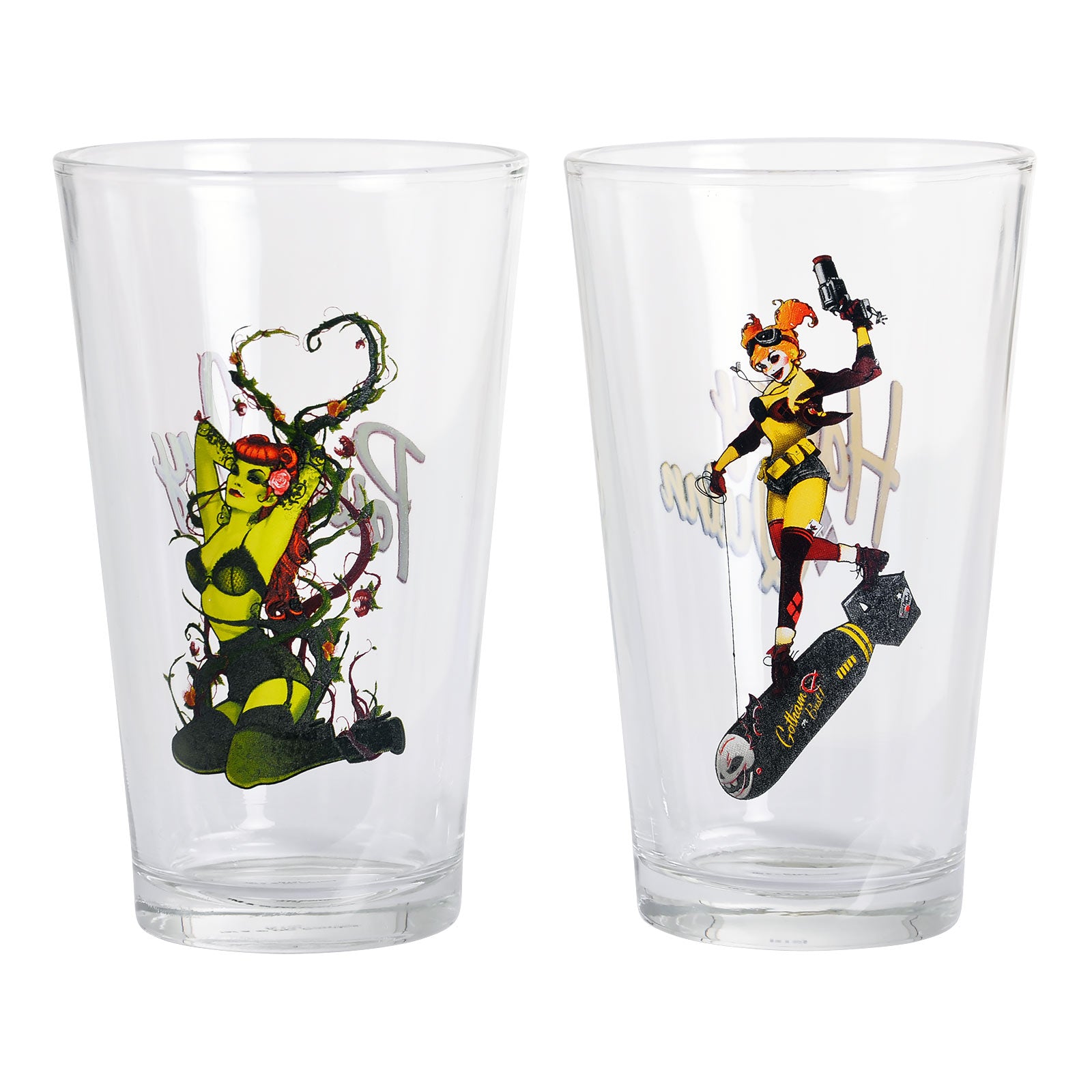 Image produit DC Comics - Ensemble de verres Harley Quinn et Poison Ivy