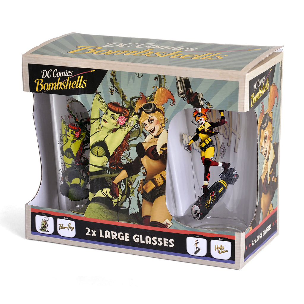 Image produit DC Comics - Ensemble de verres Harley Quinn et Poison Ivy