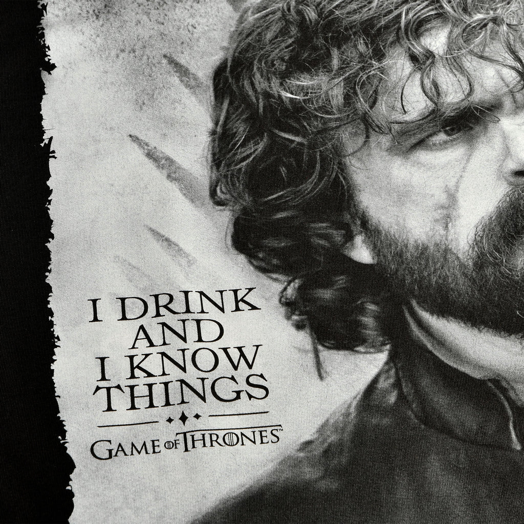 Immagine del prodotto Game of Thrones - T-shirt nera Tyrion Drink And Know Things