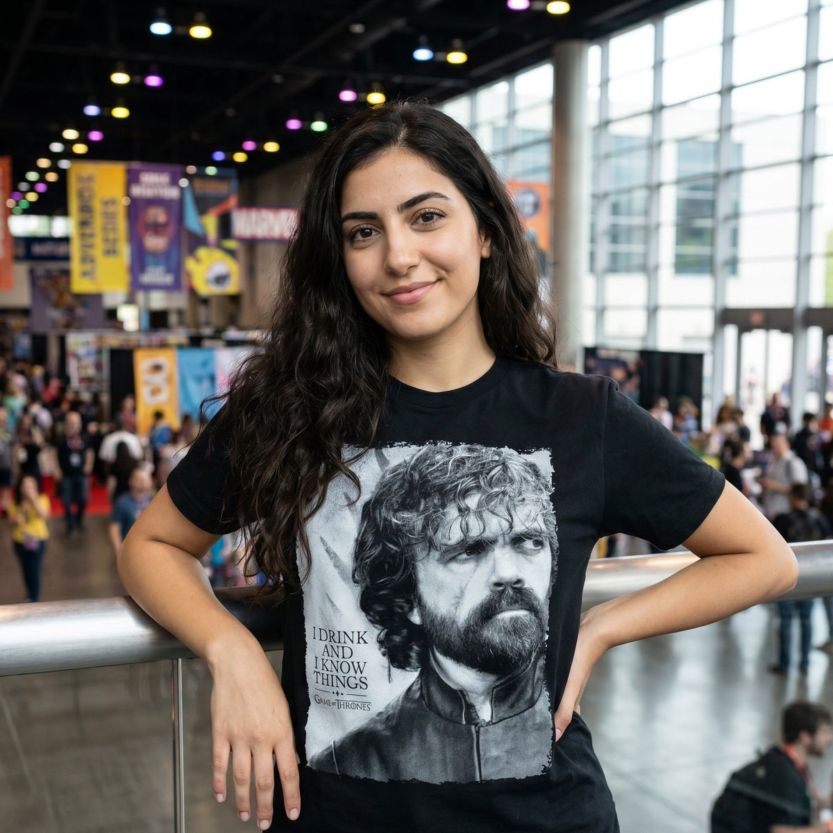 Immagine del prodotto Game of Thrones - T-shirt nera Tyrion Drink And Know Things