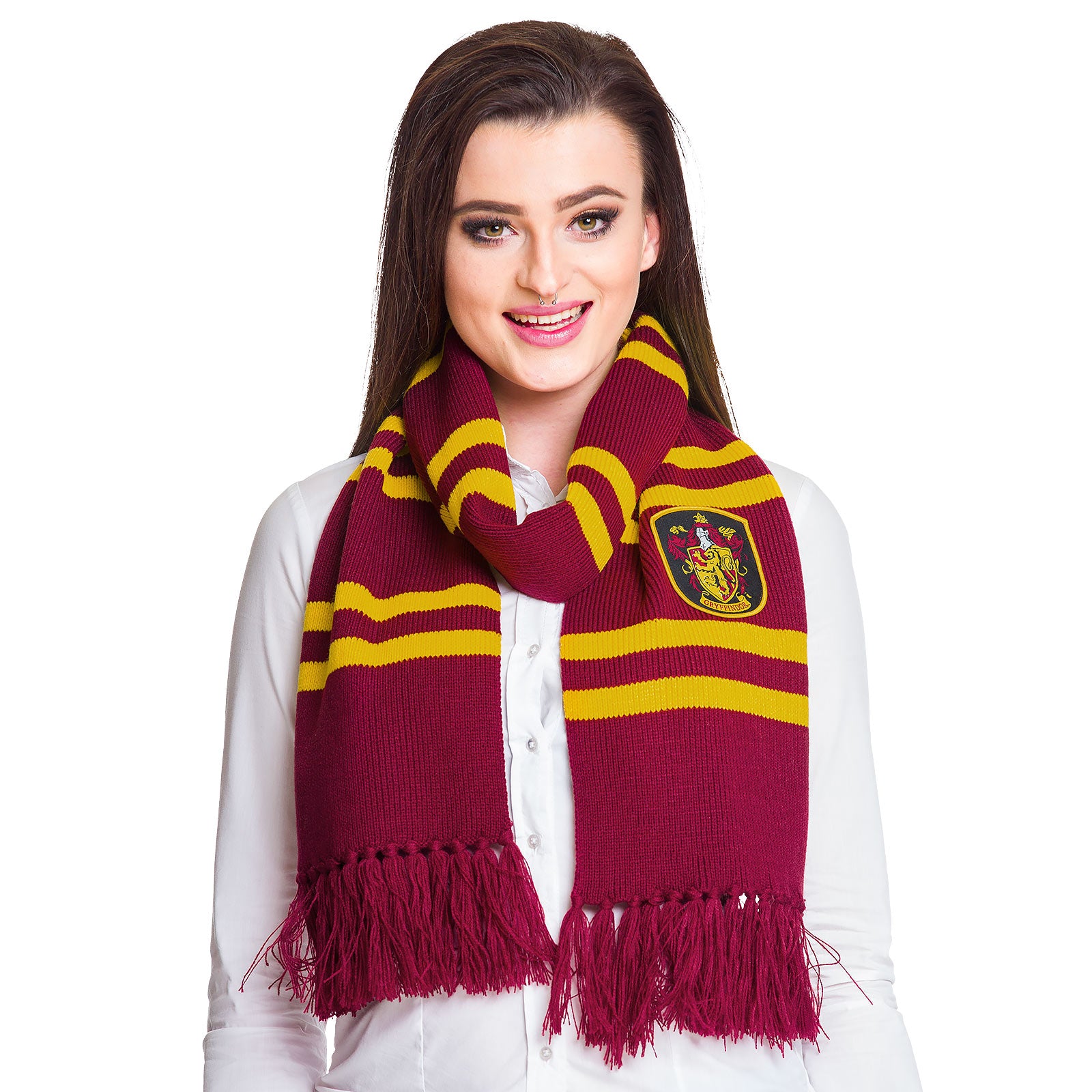 Image produit Harry Potter - Écharpe Gryffondor tricotée jaune-rouge