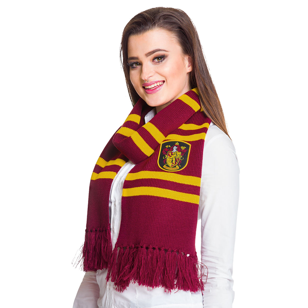 Image produit Harry Potter - Écharpe Gryffondor tricotée jaune-rouge
