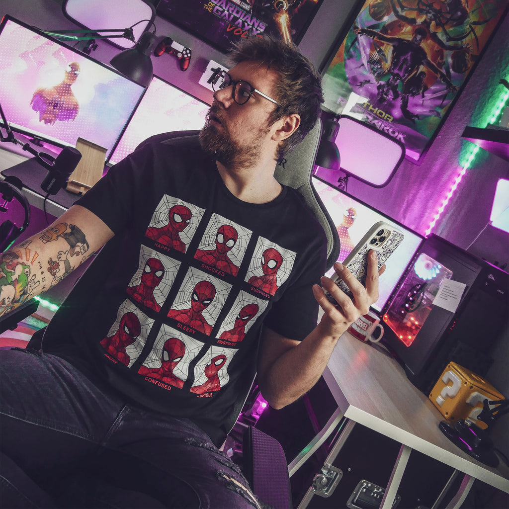 Image produit Spider-Man - T-shirt Emotions noir