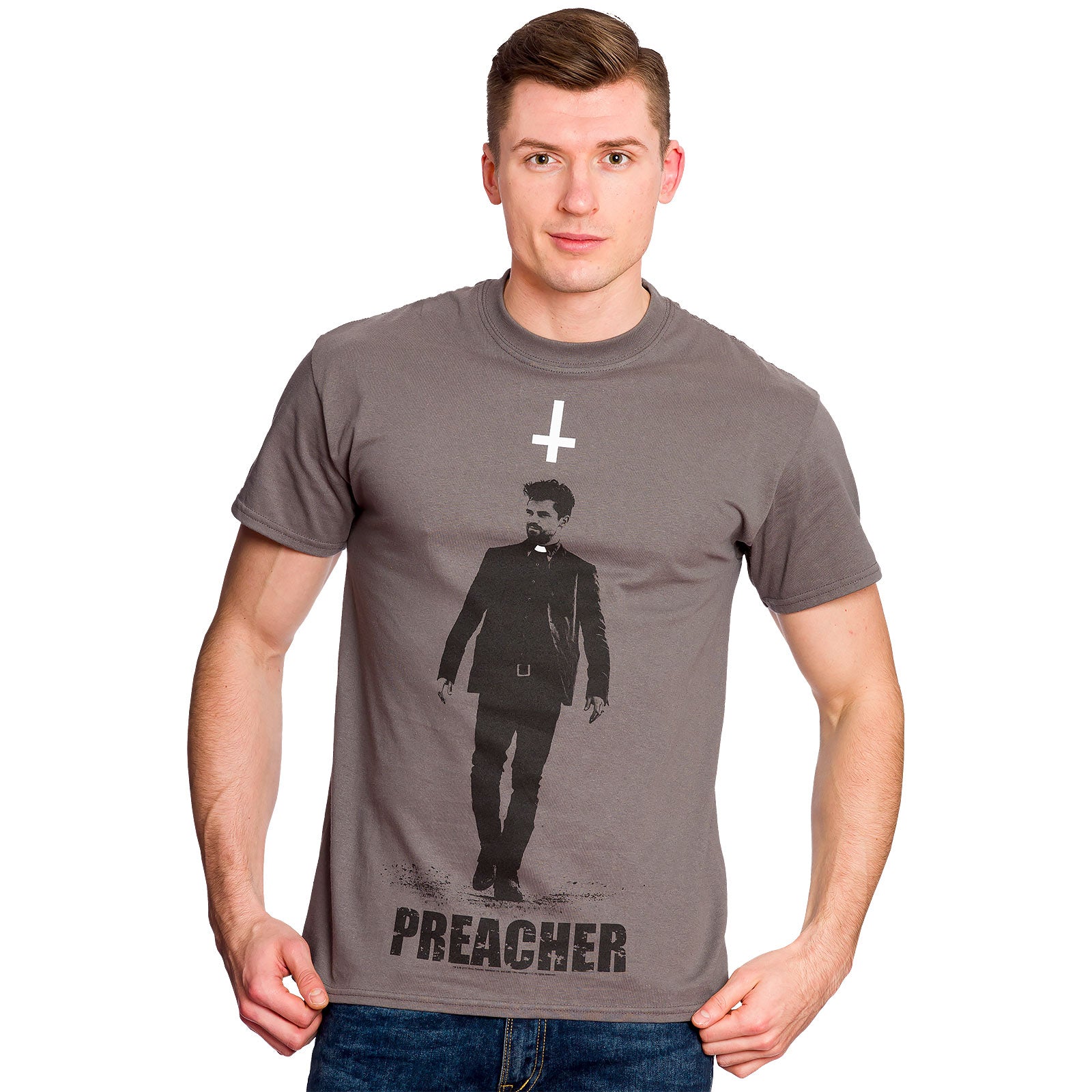 Produktbild Preacher - Jesse Custer T-Shirt grau