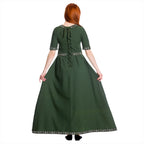 Produktbild Mittelalter Kleid Ennlin mit Kurzarm grün