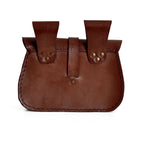 Image produit Bourse de ceinture médiévale avec embossage marron