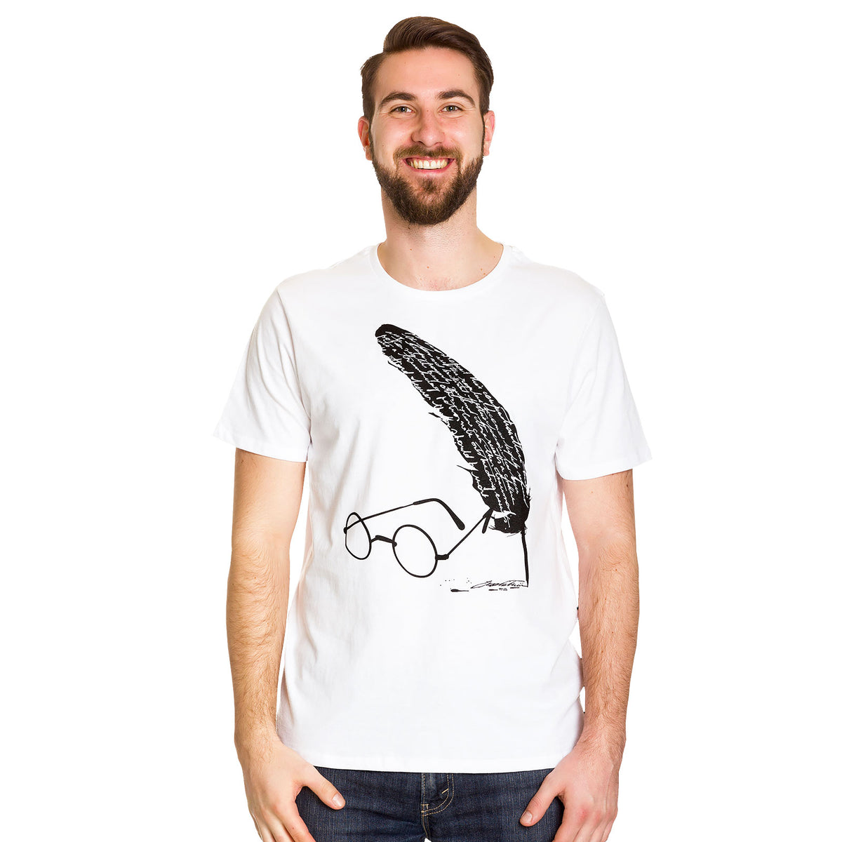Immagine del prodotto Harry Potter - Harry era qui T-shirt bianca