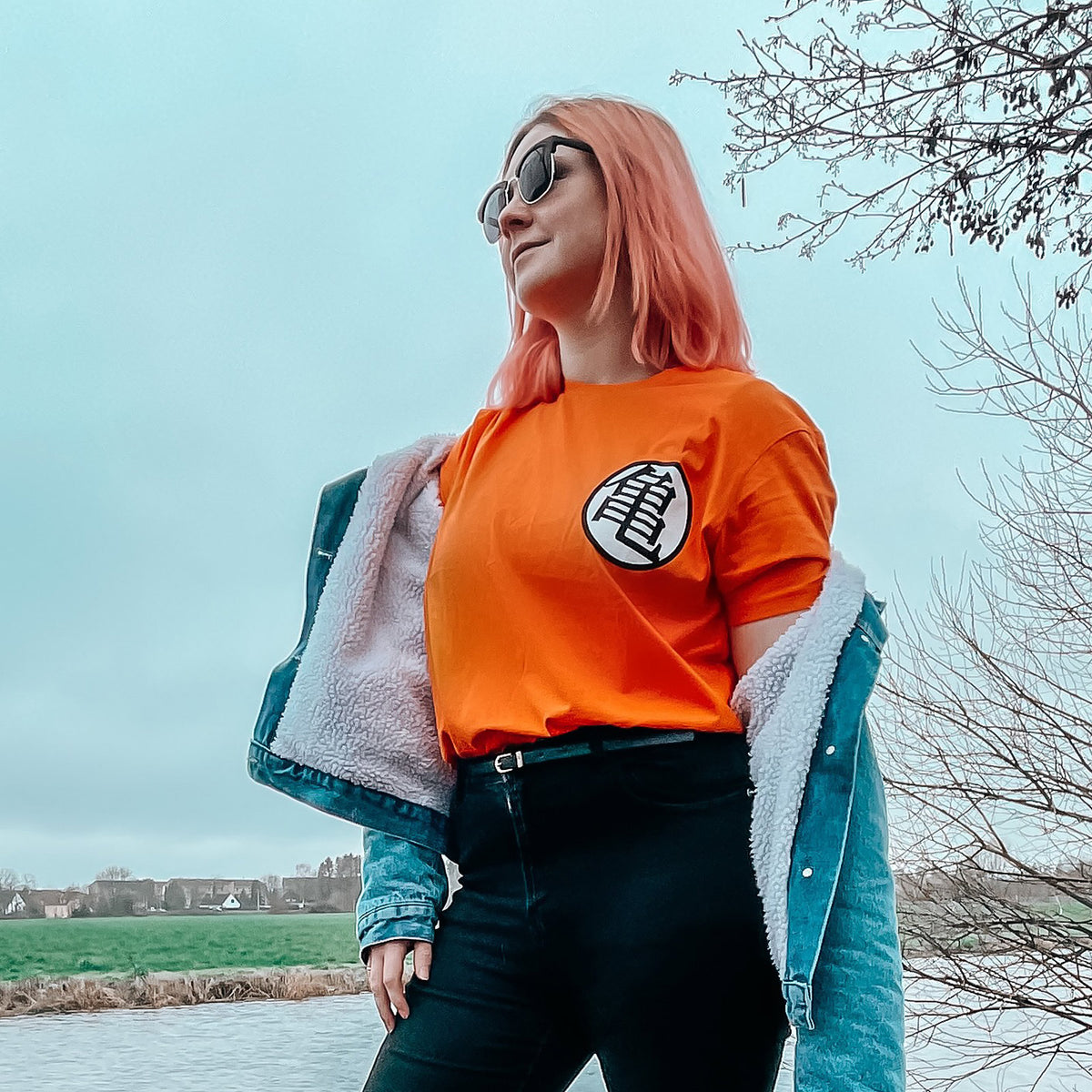 Image produit Dragon Ball - T-shirt Kaio Distressed orange