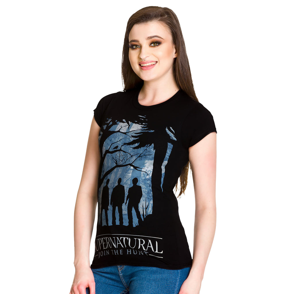 Immagine del prodotto Supernatural - Cacciatore di demoni T-shirt da ragazza nera