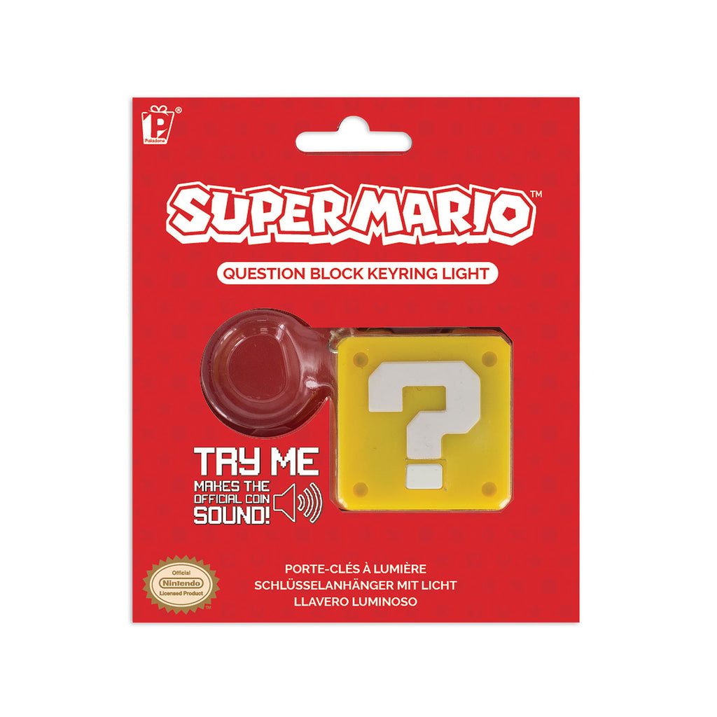 Immagine del prodotto Super Mario - Portachiavi con luce e suono di punto interrogativo