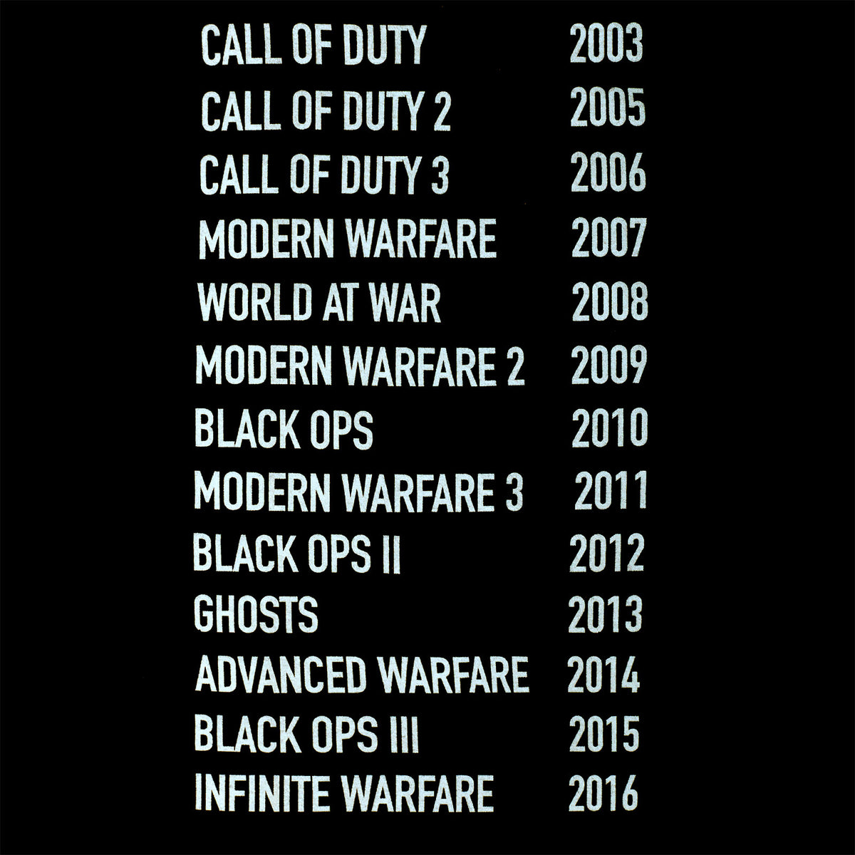 Immagine del prodotto Call of Duty - T-Shirt Skull Tour nera
