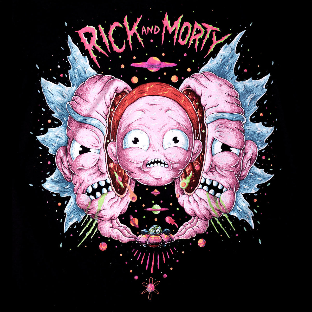 Immagine del prodotto Rick e Morty - T-shirt Head Split nera