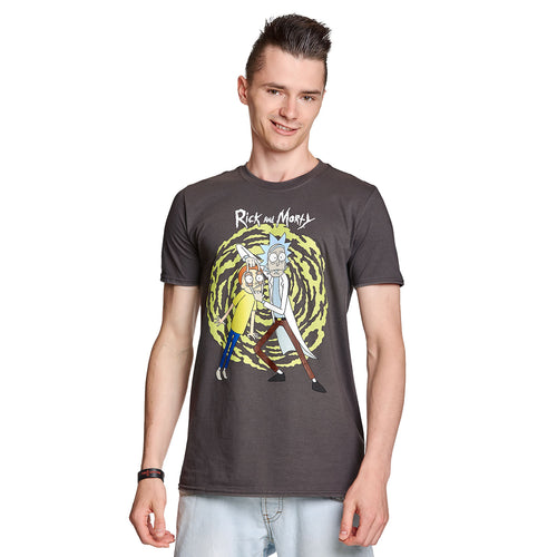 Image produit Rick et Morty - T-shirt Spiral gris