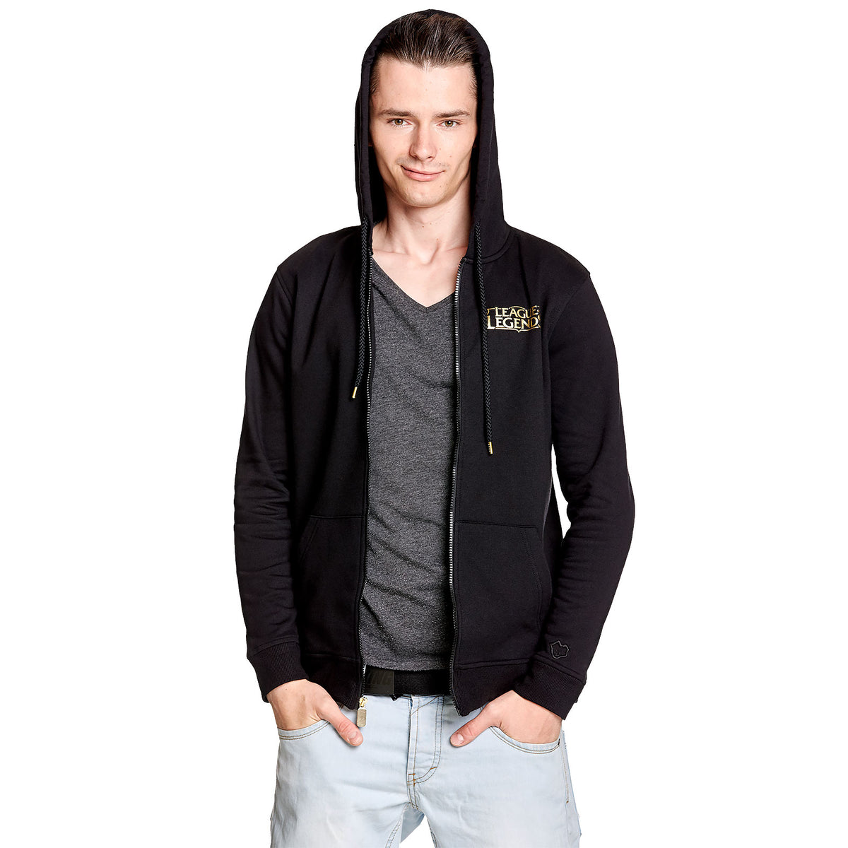 Image produit League of Legends - Sweat à capuche logo noir