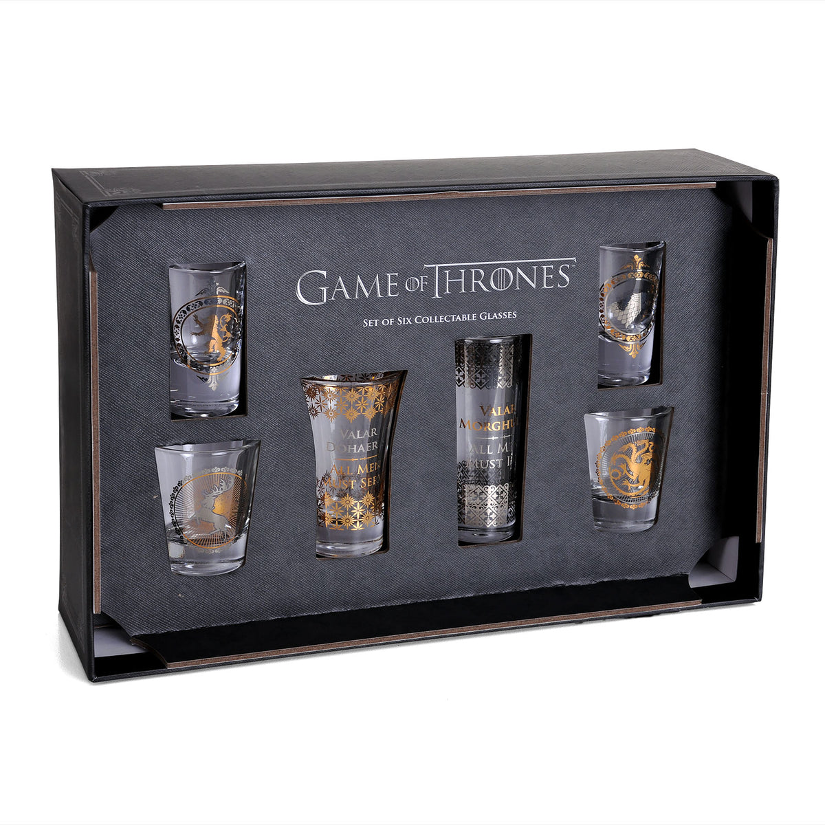 Produktbild Game of Thrones - Wappen Shots Gläser 6er Set
