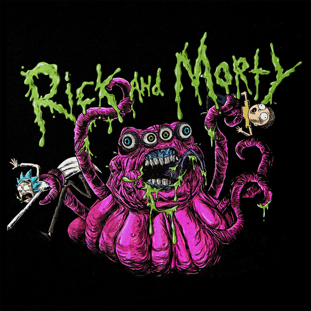 Image produit Rick et Morty - T-shirt Monster Slime noir