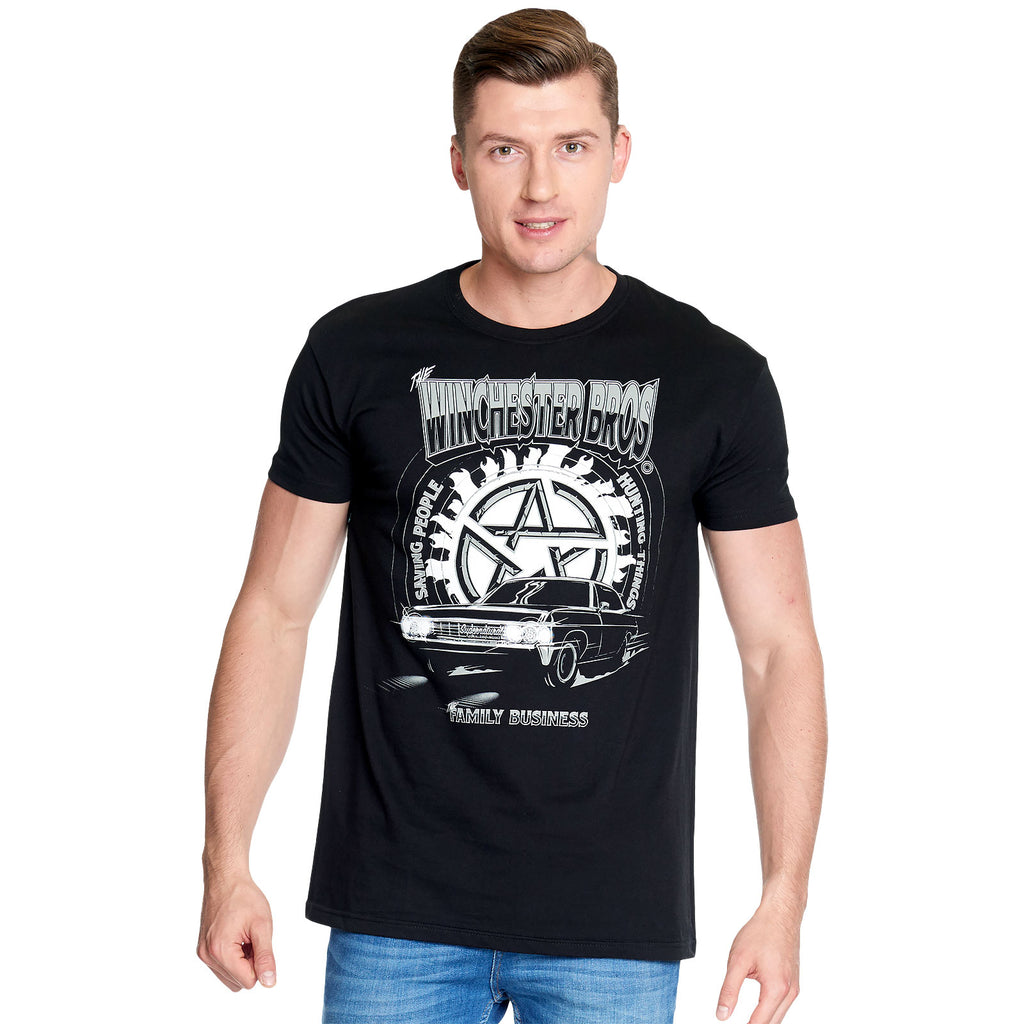 Image produit Supernatural - T-shirt Winchester Bros noir