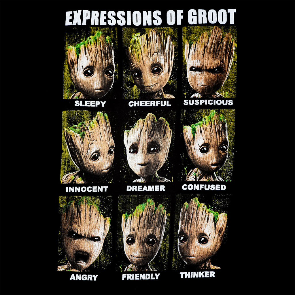 Image produit Guardiens de la Galaxie - Débardeur Groot Expressions noir