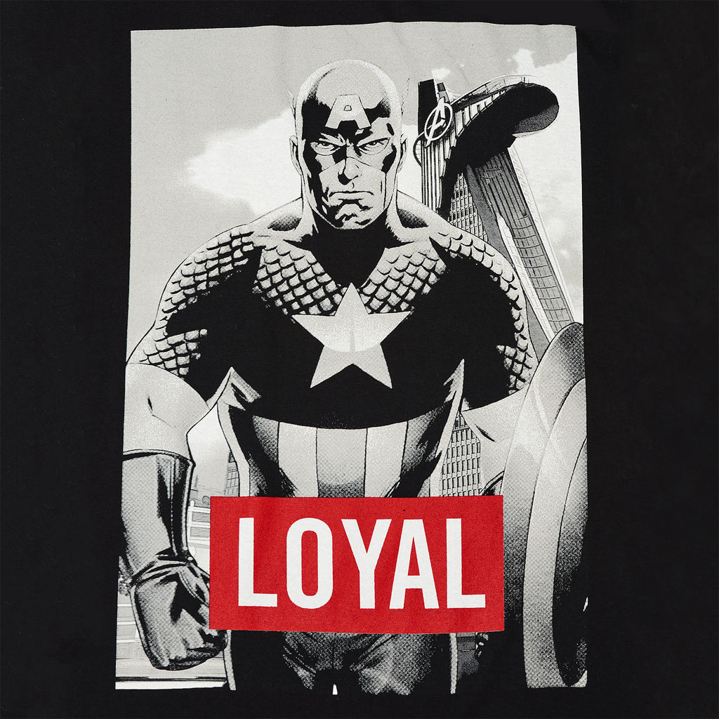 Immagine del prodotto Avengers - T-shirt nera leale di Capitan America