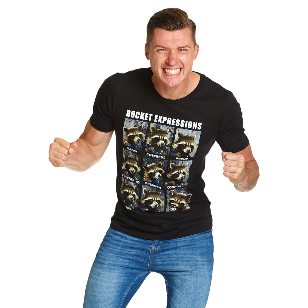 Produktbild Guardians of the Galaxy - Rocket Expressions T-Shirt schwarz