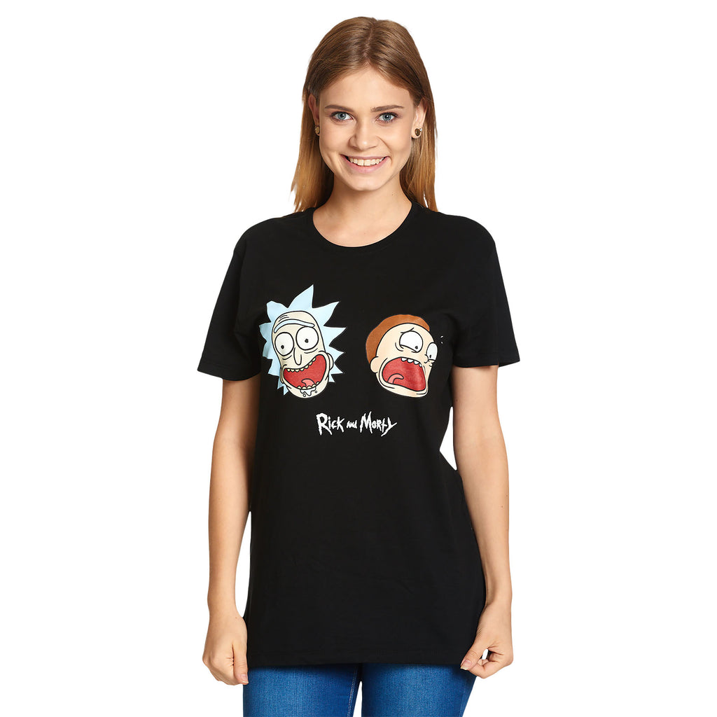Produktbild Rick and Morty - Crazy Faces Glow in the Dark T-Shirt