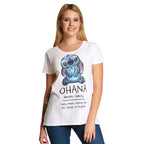 Produktbild Lilo & Stitch - Ohana Means Family T-Shirt Damen weiß