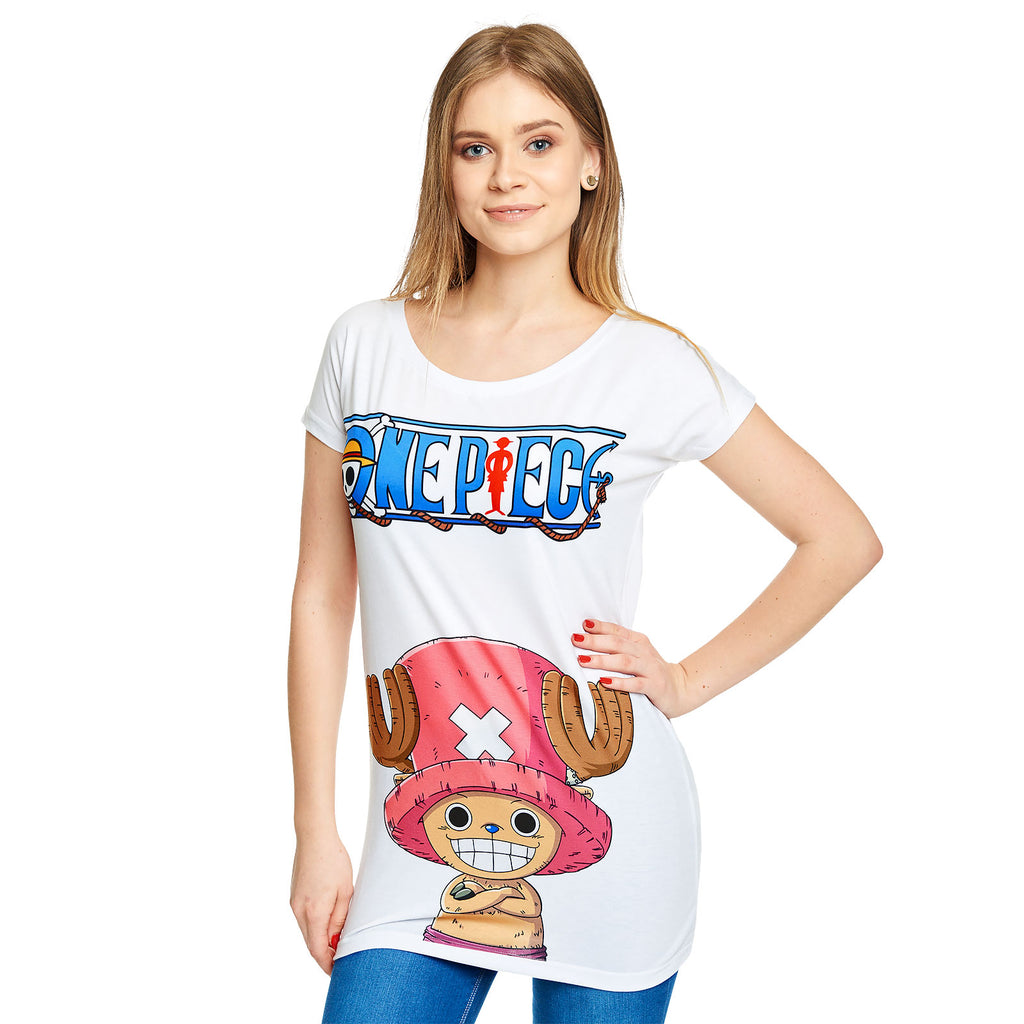 Immagine del prodotto One Piece - T-shirt Chopper per donna Loose Fit bianca