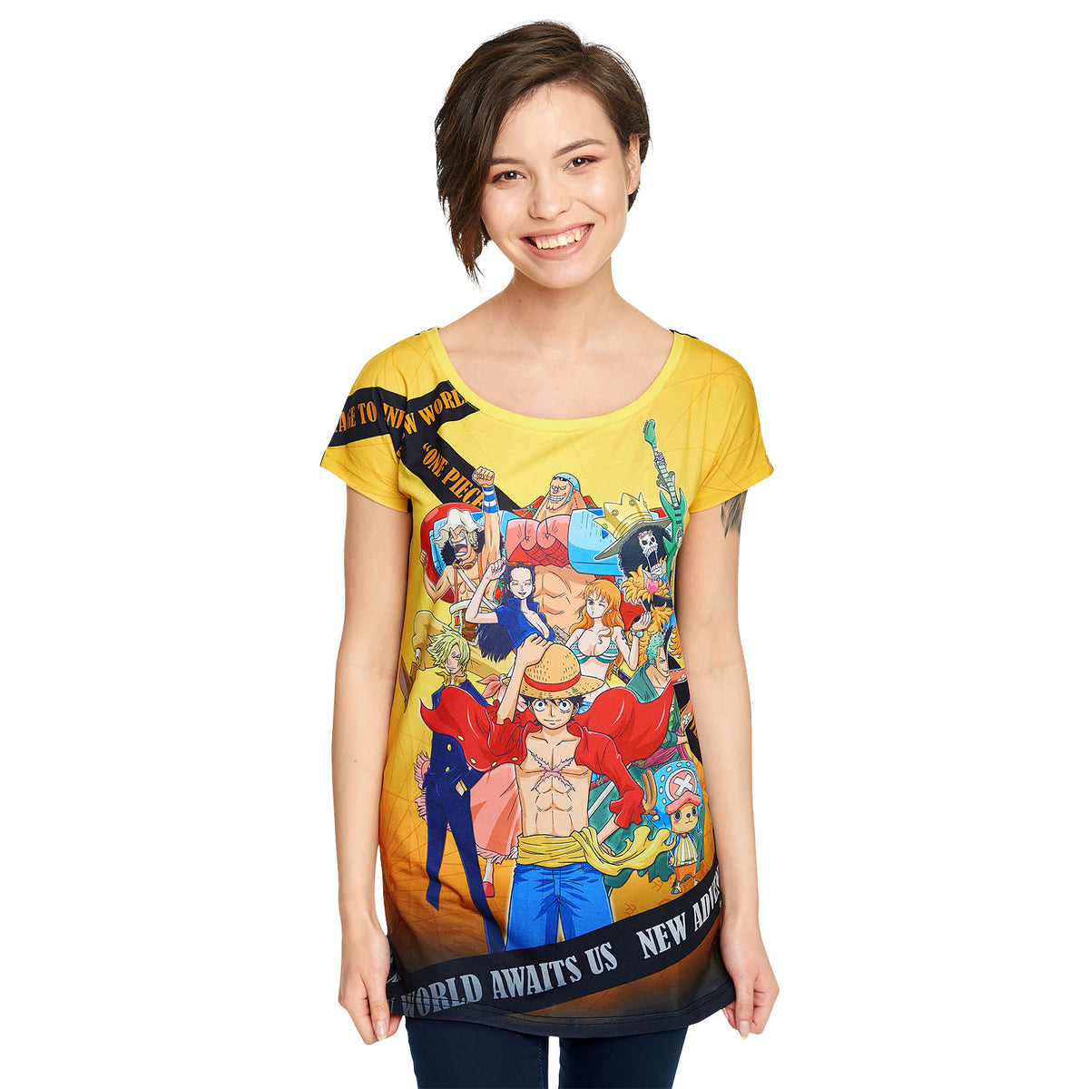 Immagine del prodotto One Piece - T-shirt donna larga Crew New World