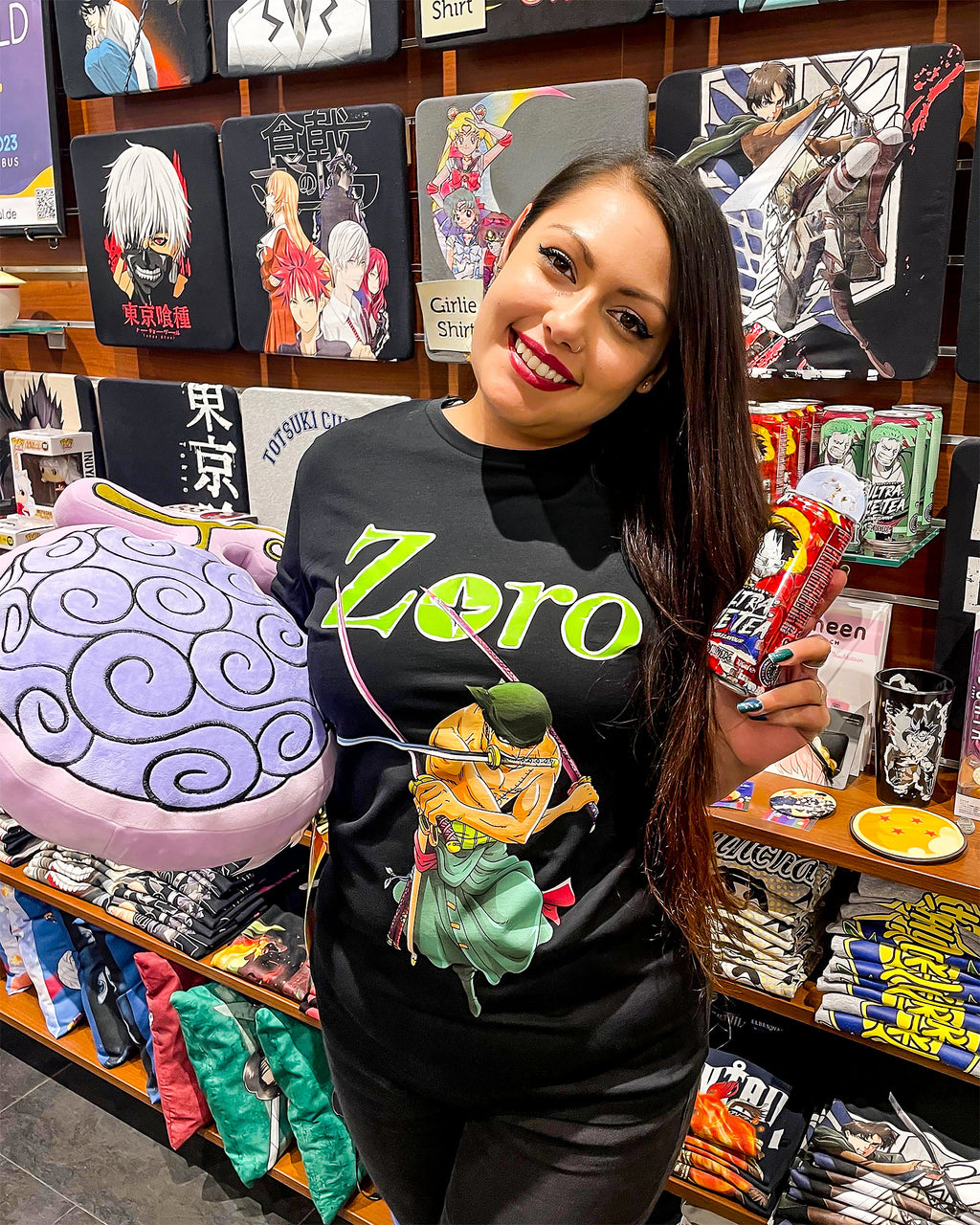Immagine del prodotto One Piece - T-shirt Zoro nera