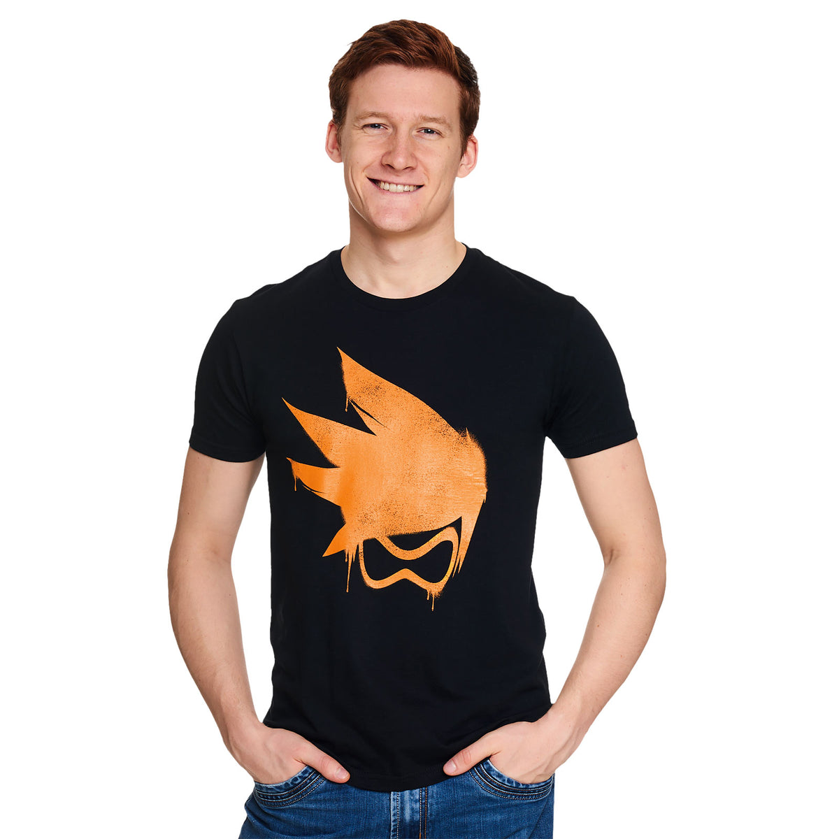 Immagine del prodotto Overwatch - T-shirt nera con logo Tracer Spray