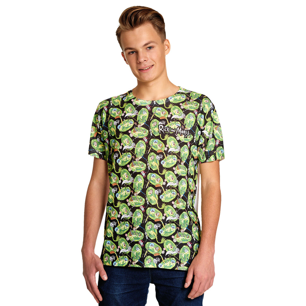 Immagine del prodotto Rick e Morty - T-shirt dell'Invasione del Portale