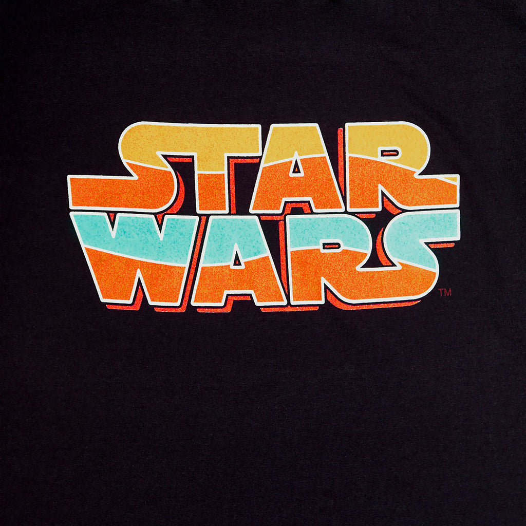 Image produit Star Wars - T-shirt logo vintage pour femmes noir