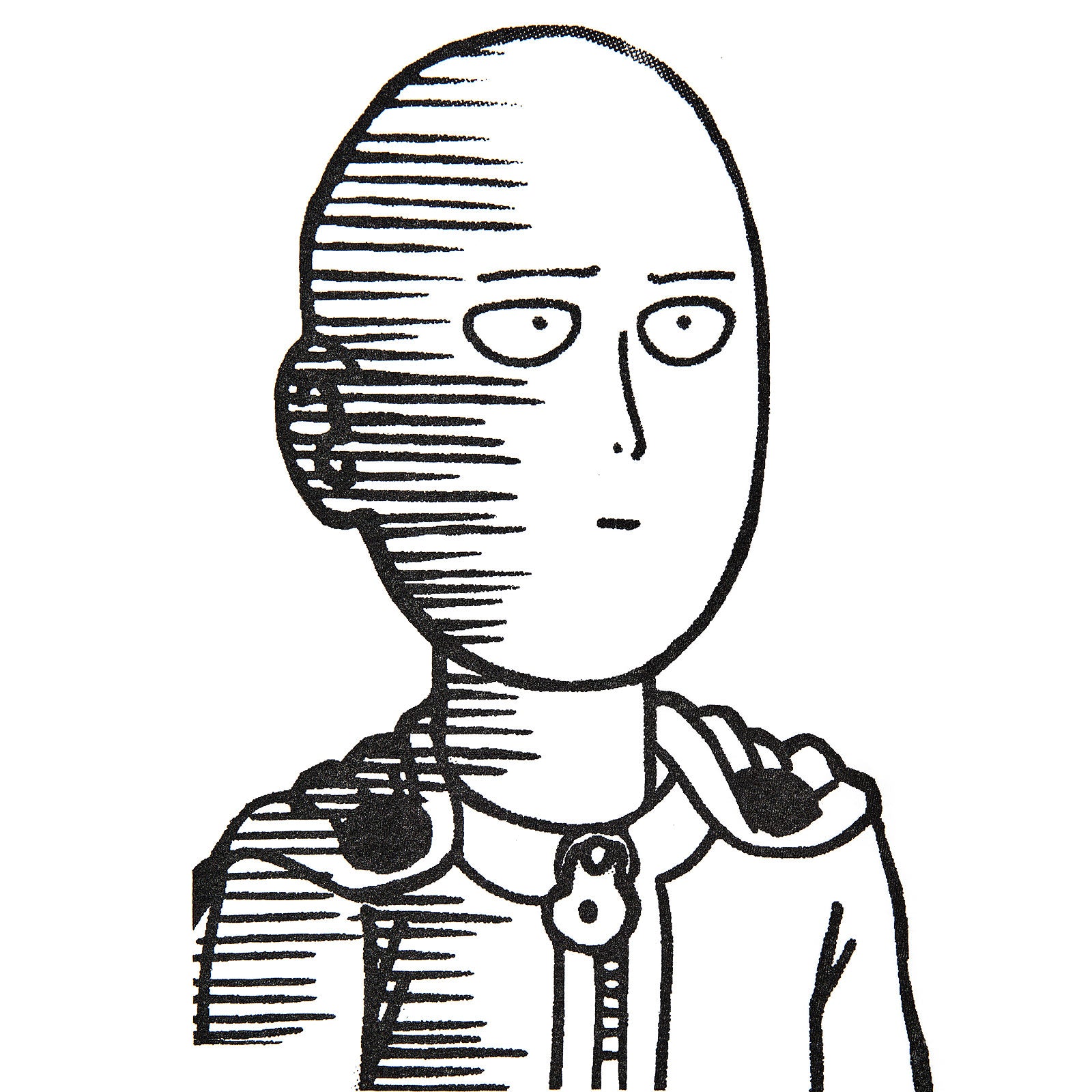Produktbild One Punch Man - Saitama Sketch T-Shirt weiß