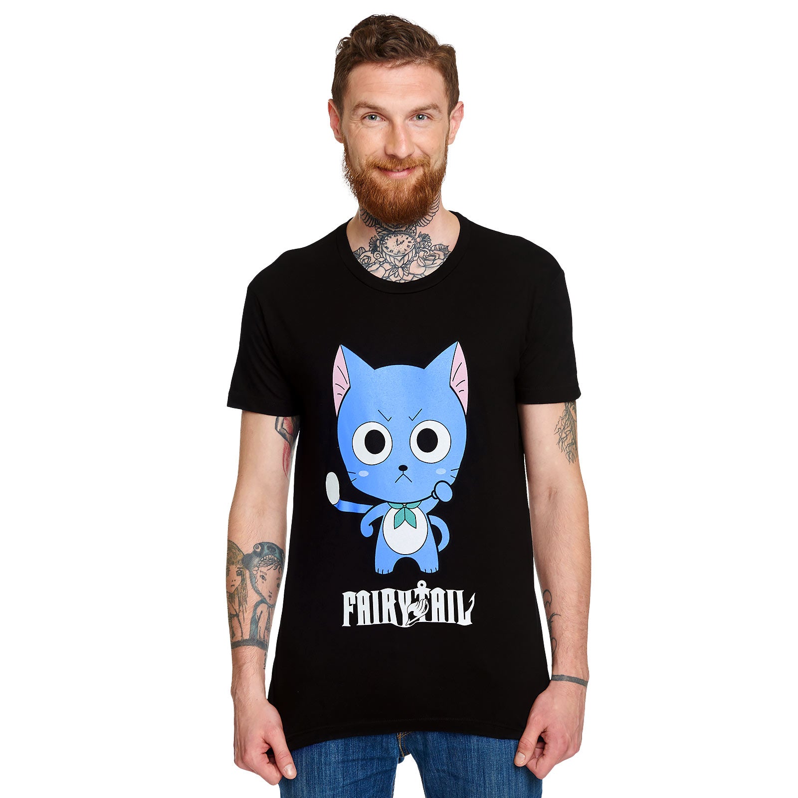 Image produit Fairy Tail - T-Shirt Happy noir
