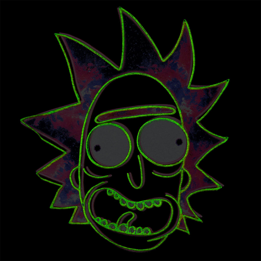 Immagine del prodotto Rick e Morty - Neon Rick Glow in the Dark T-Shirt nera
