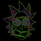Immagine del prodotto Rick e Morty - Neon Rick Glow in the Dark T-Shirt nera