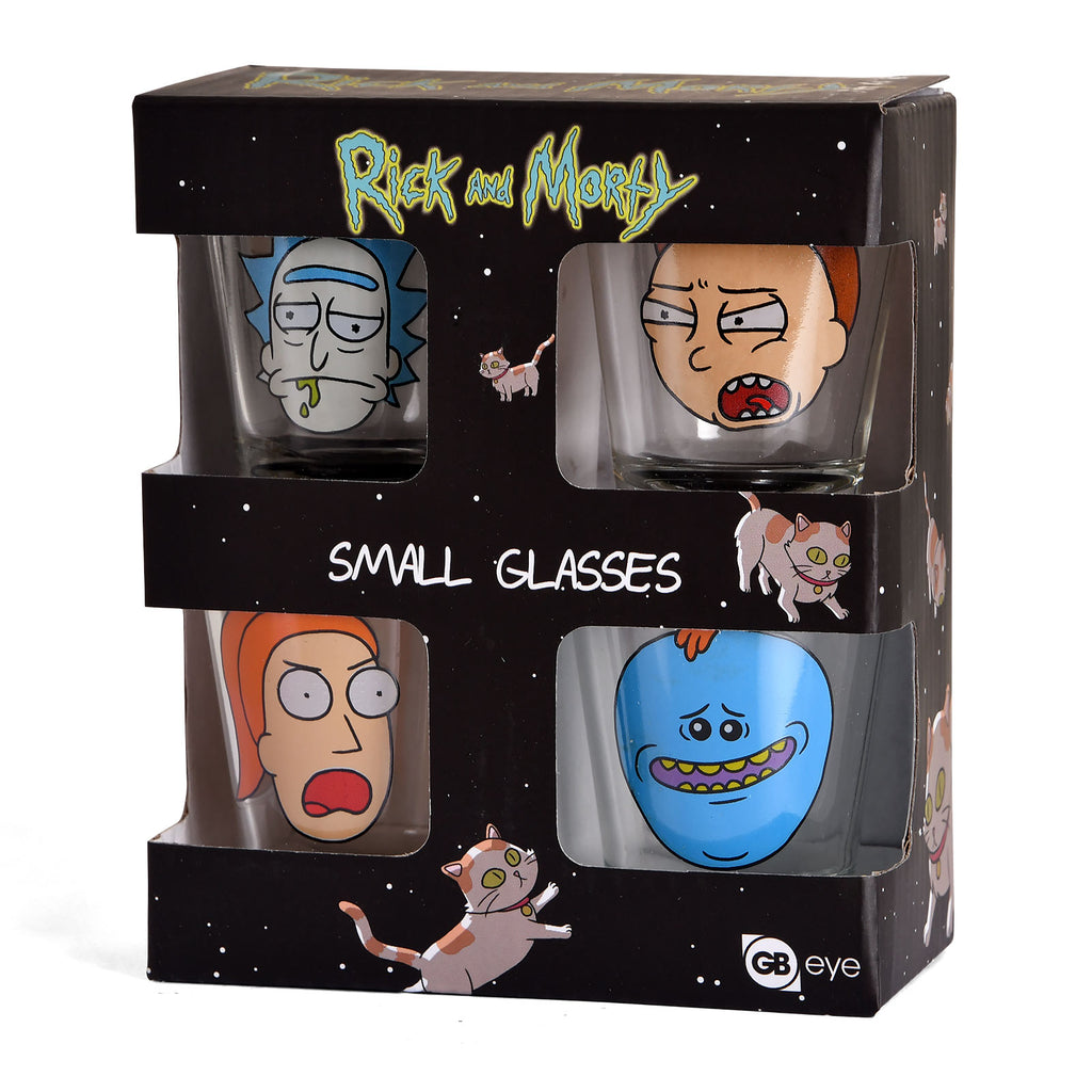 Produktbild Rick and Morty - Faces Shots Gläserset