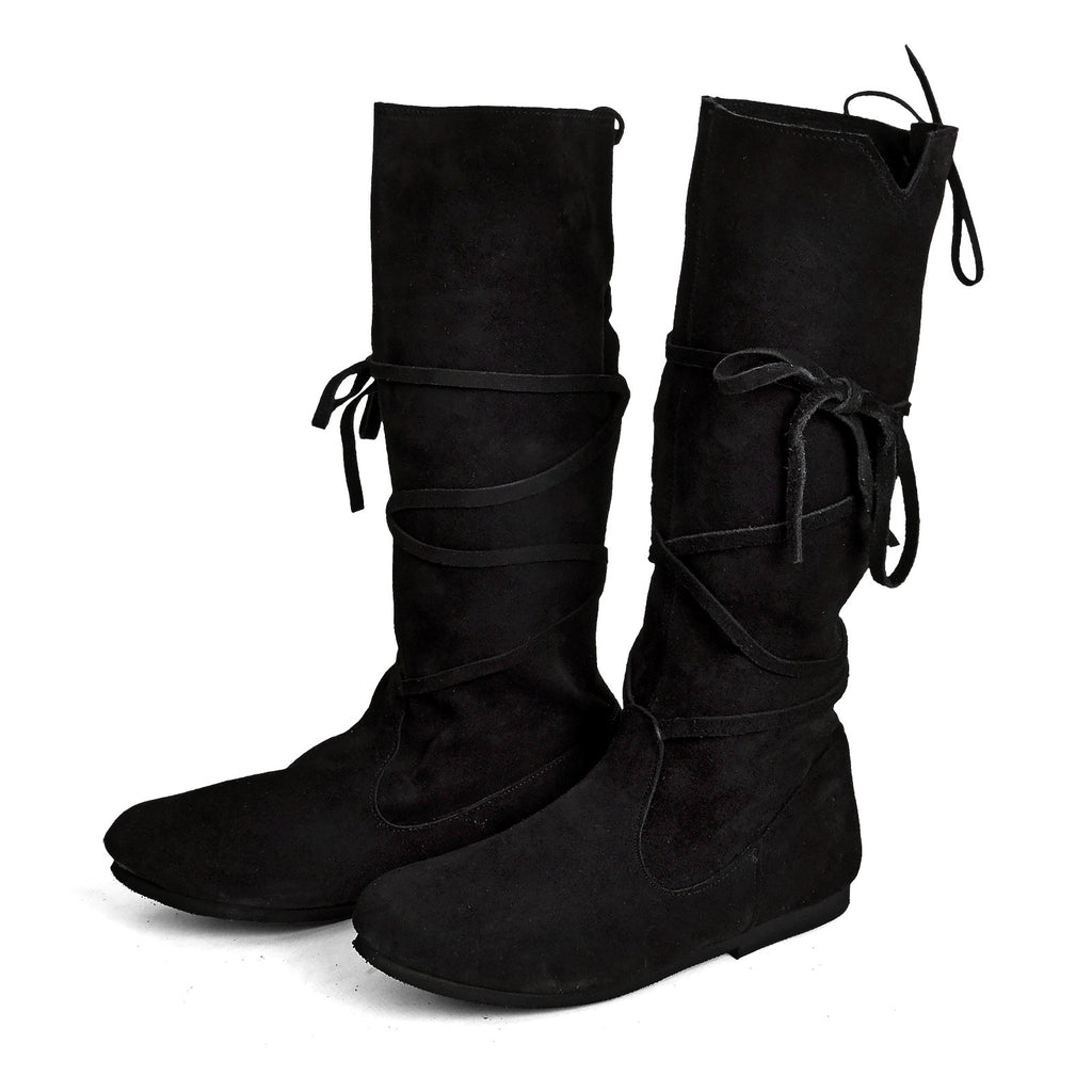 Image produit Bottes à lacets médiévales noires