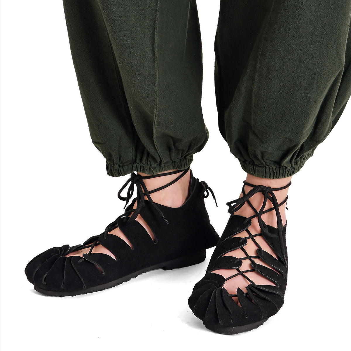 Produktbild Mittelalter Bundschuhe schwarz