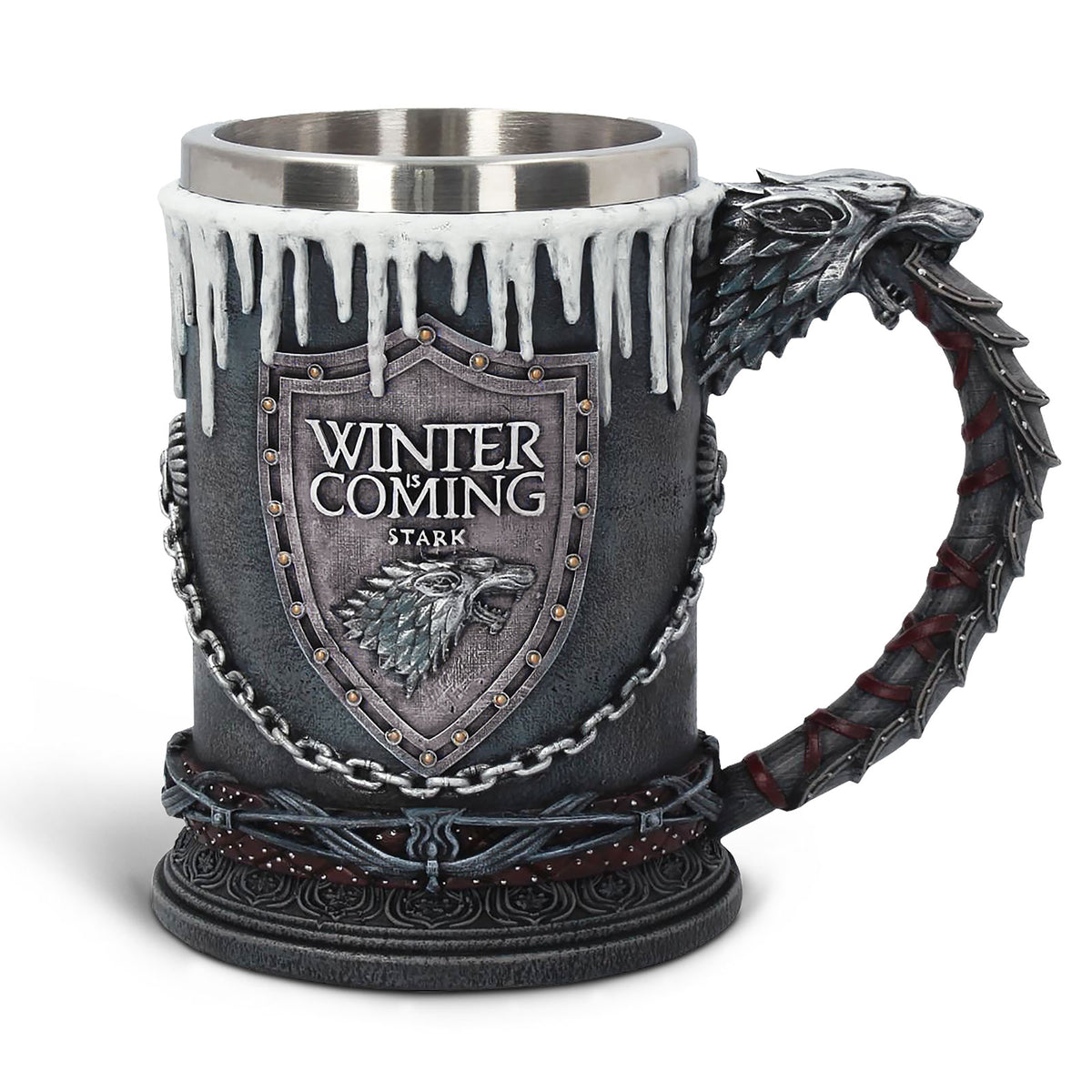 Image produit Game of Thrones - Chope de luxe avec blason Stark