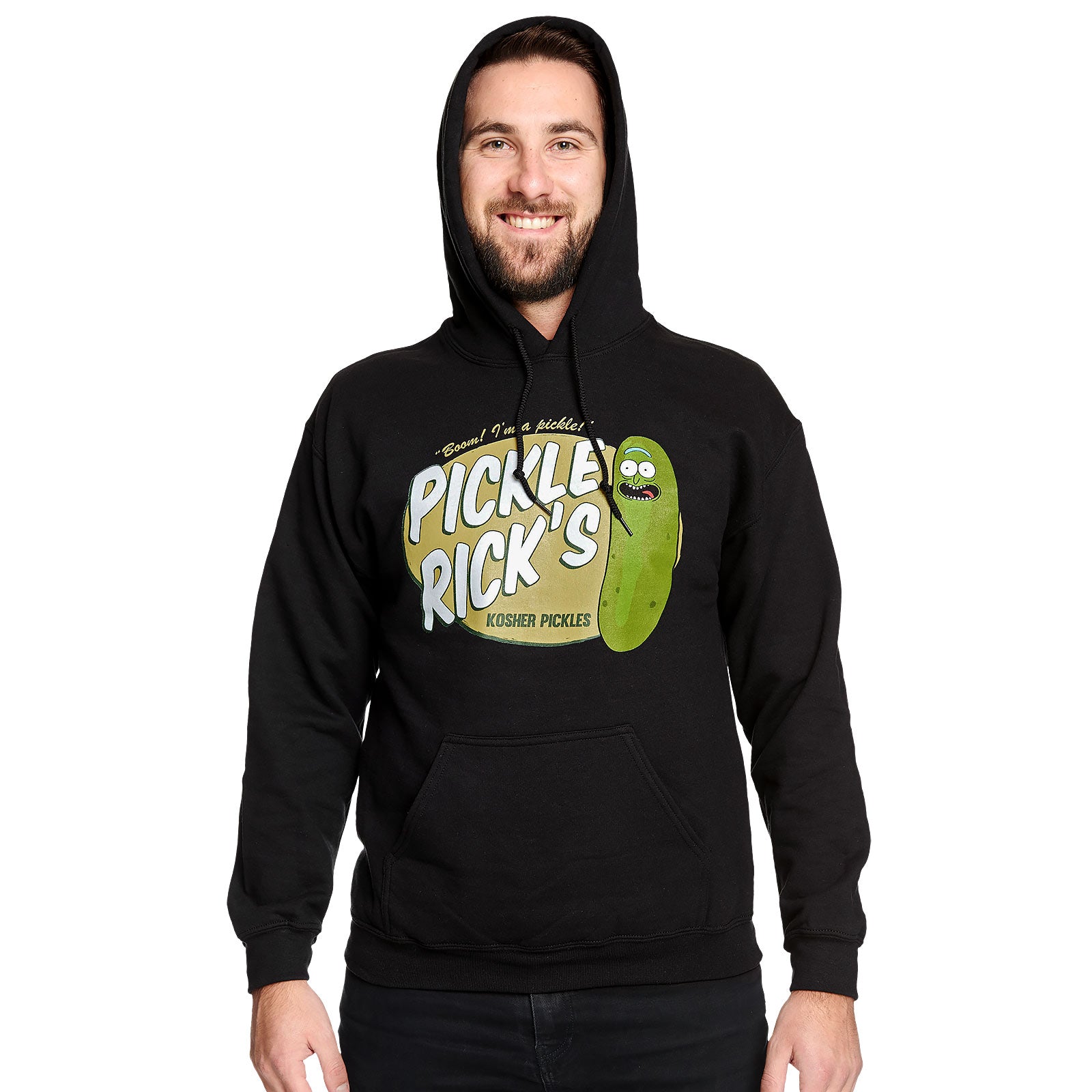 Produktbild Rick and Morty - Pickle Rick Hoodie schwarz