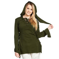 Image produit Blouse Médiévale Lea avec Capuche Verte