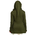 Image produit Blouse Médiévale Lea avec Capuche Verte
