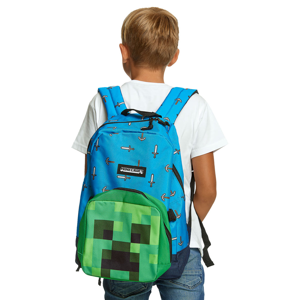 Product image Minecraft - Sword & Axe Backpack with Creeper Mini Bag