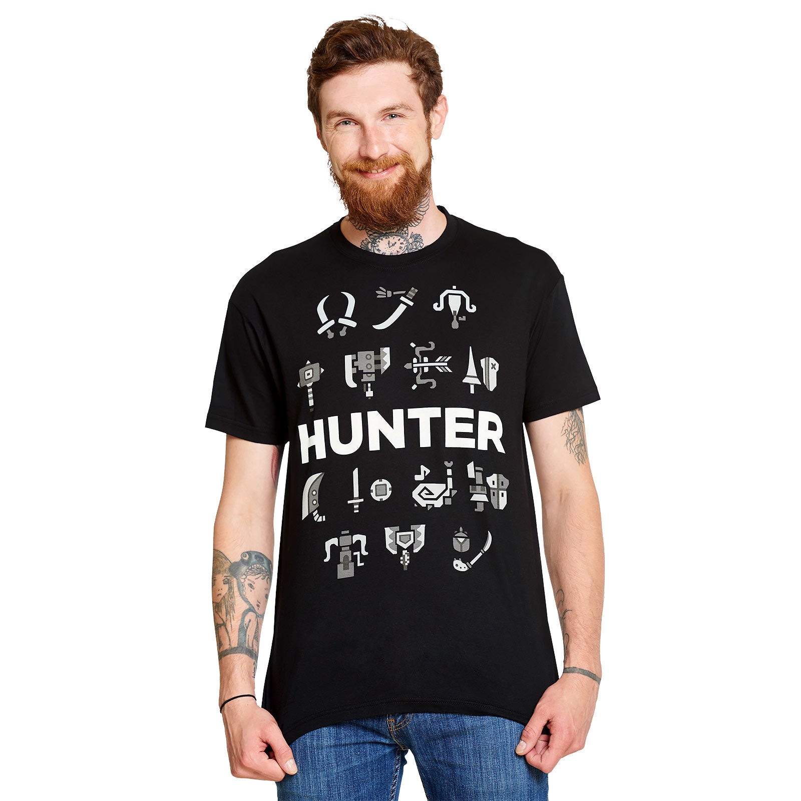 Image produit Monster Hunter - Choisissez vos armes T-shirt noir